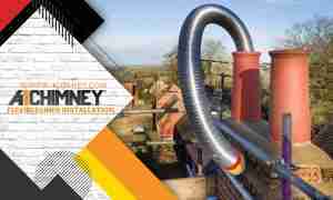 Flexible Chimney Liner Installation